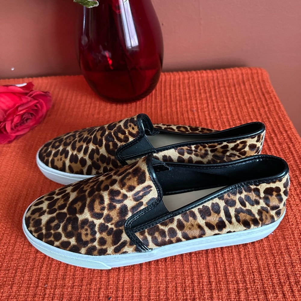 Banana Republic Leopard Print Slip-On Sneakers